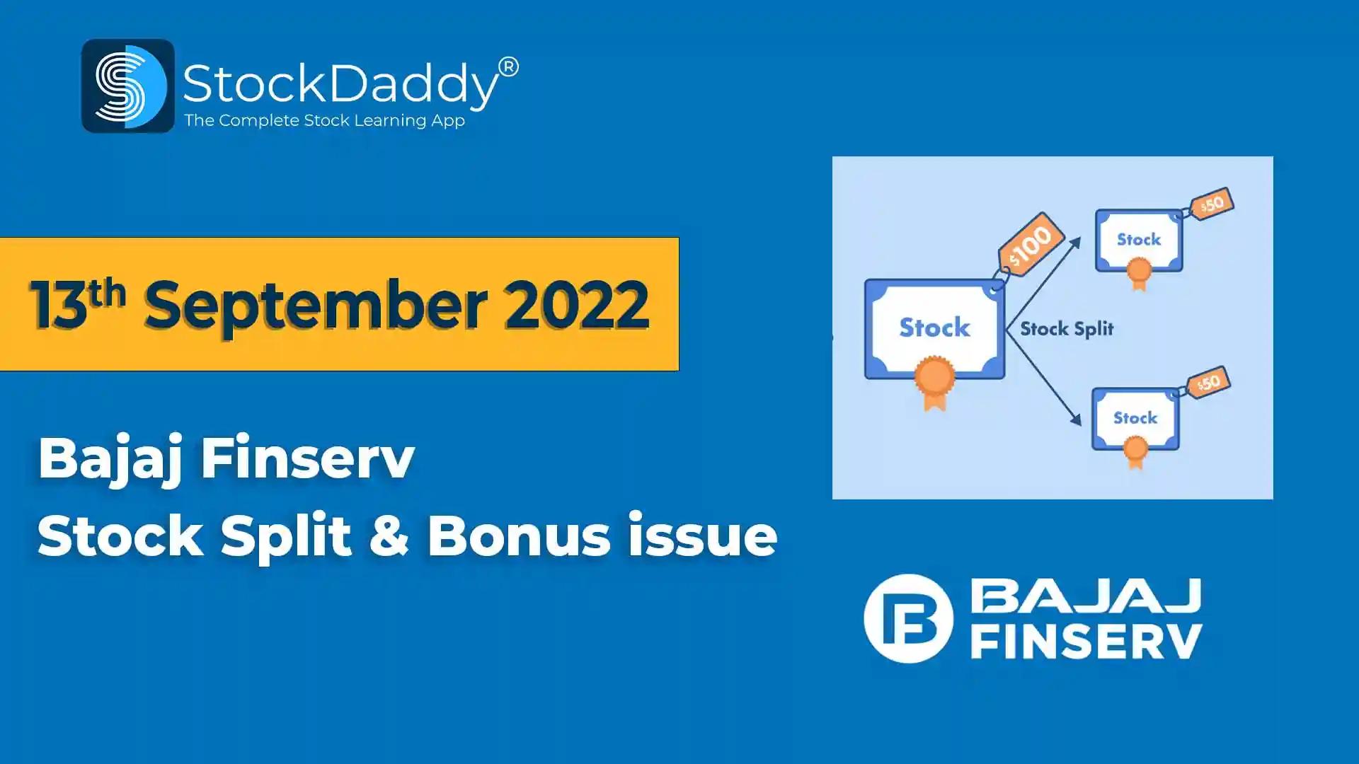 Bajaj Finserv stock split